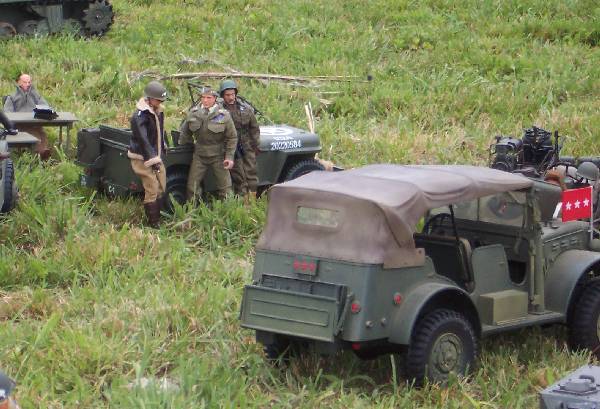 Patton talking with his commanders