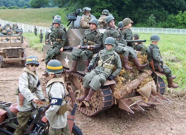 Stuart with infantry